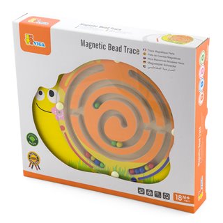 Magnetic bead trace - snail